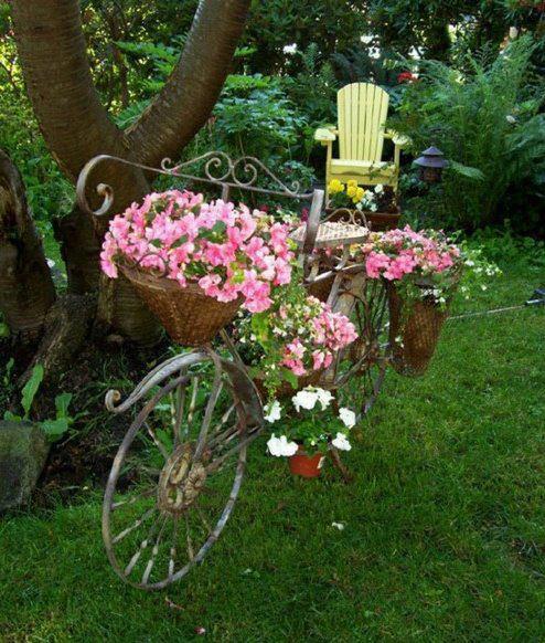 bicicleta cu flori