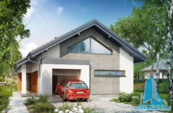 Proiect de casa cu parter si garaj pentru un automobil