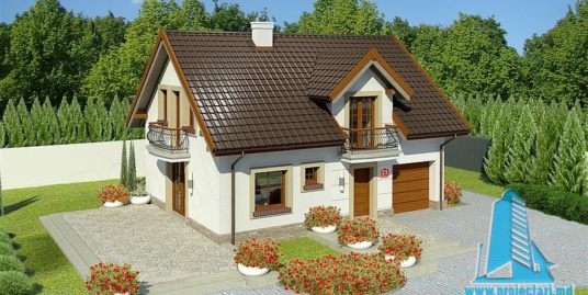 Proiect de casa cu parter si mansarda-100797