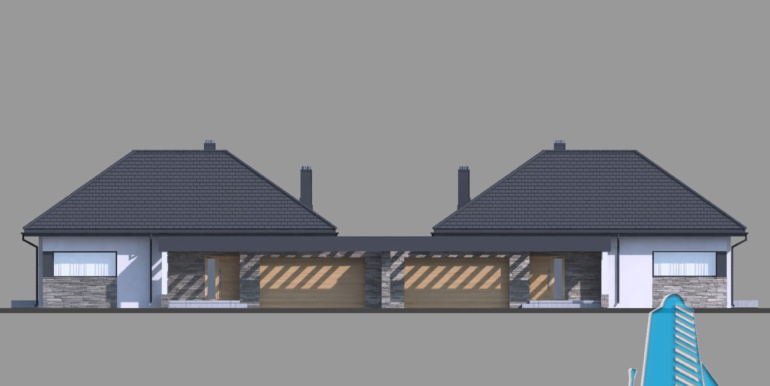 Casa duplex cu parter si garaj pentru doua automobile