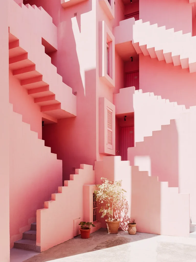arhitectură roz