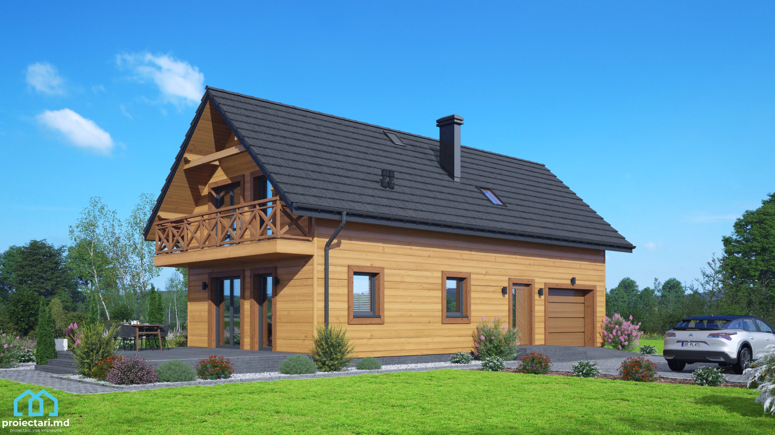 Wooden house project – 101240