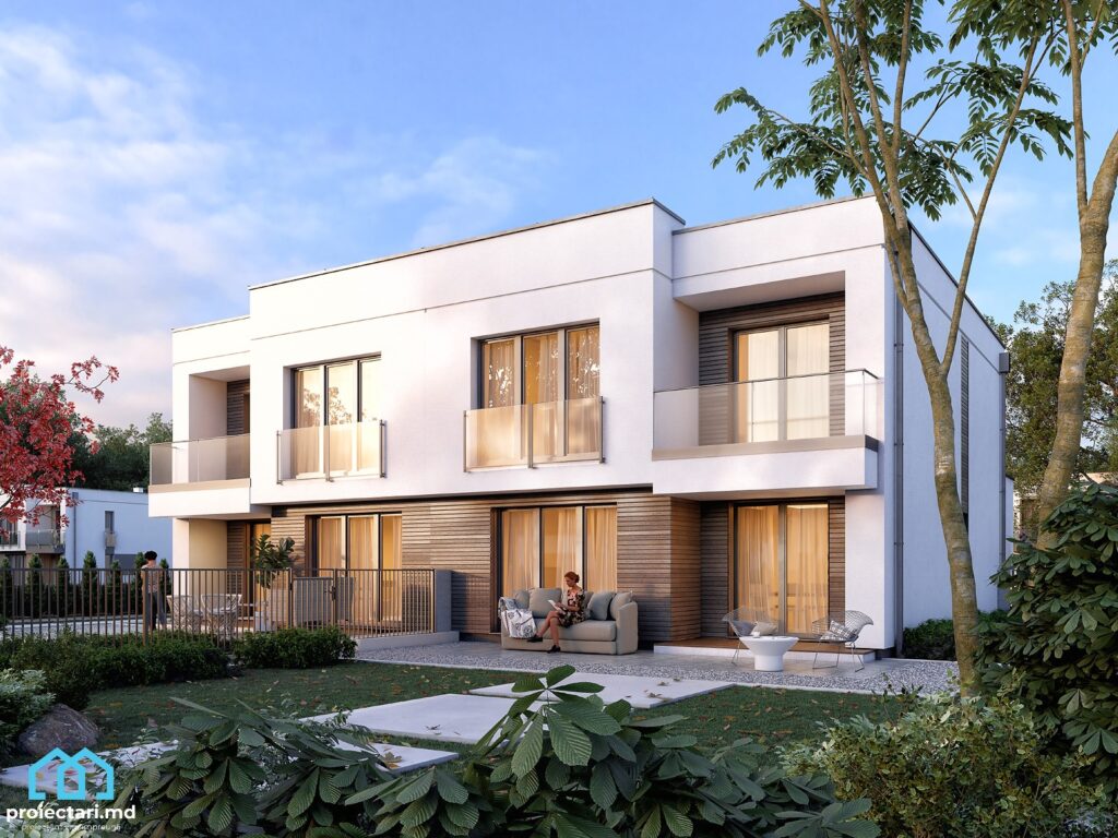 Duplex house project in High-tech style