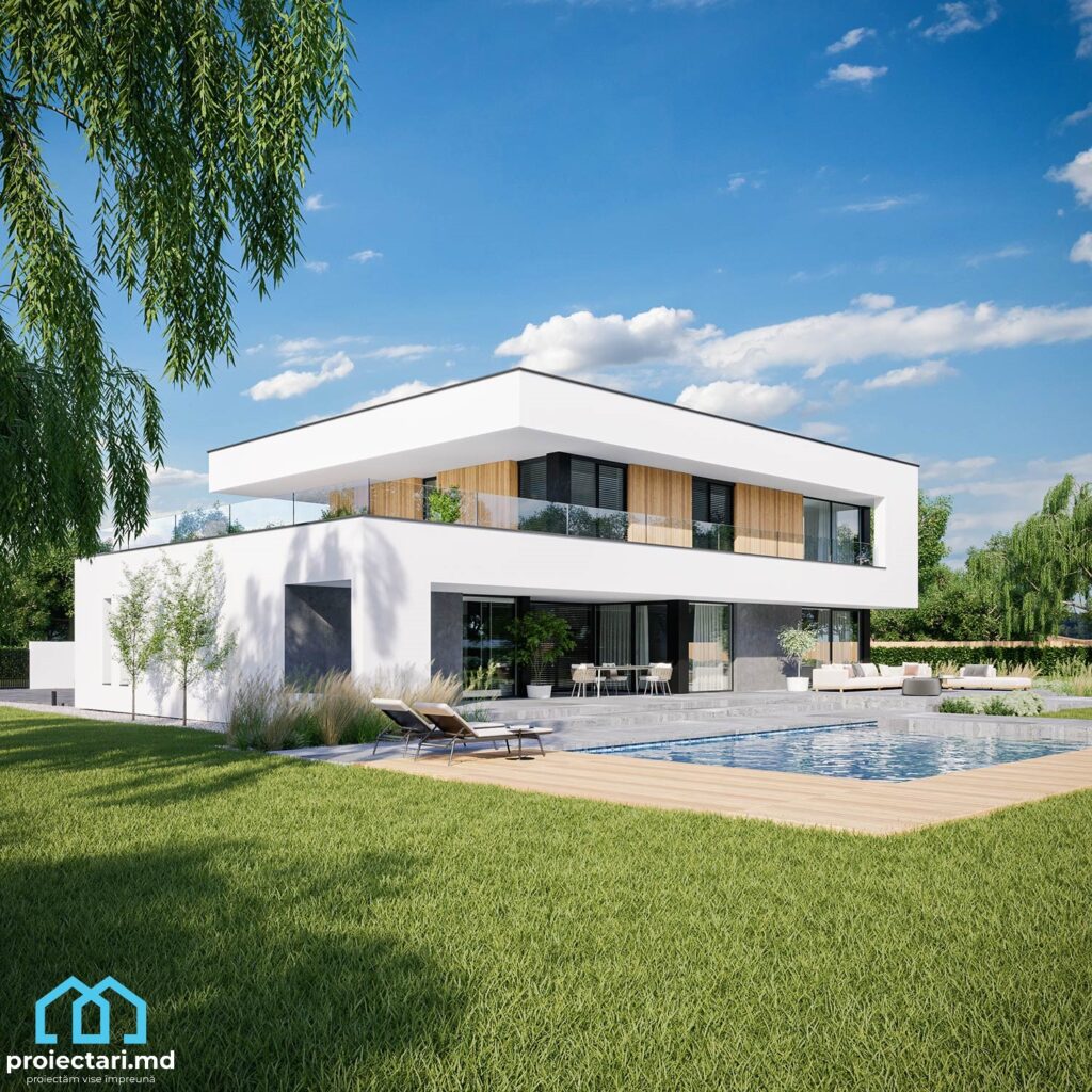 House project with a floor of 220 m²