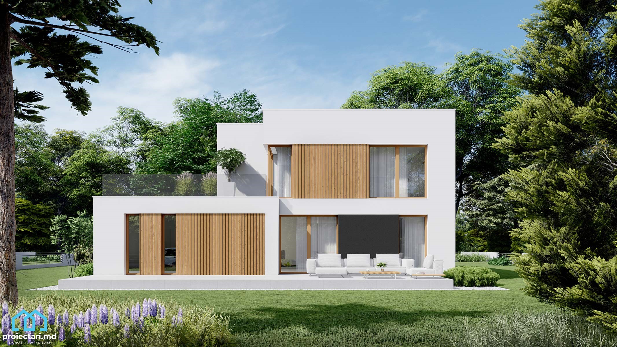 Proiect de casa cu 2 etaje, 170 m² - 101314