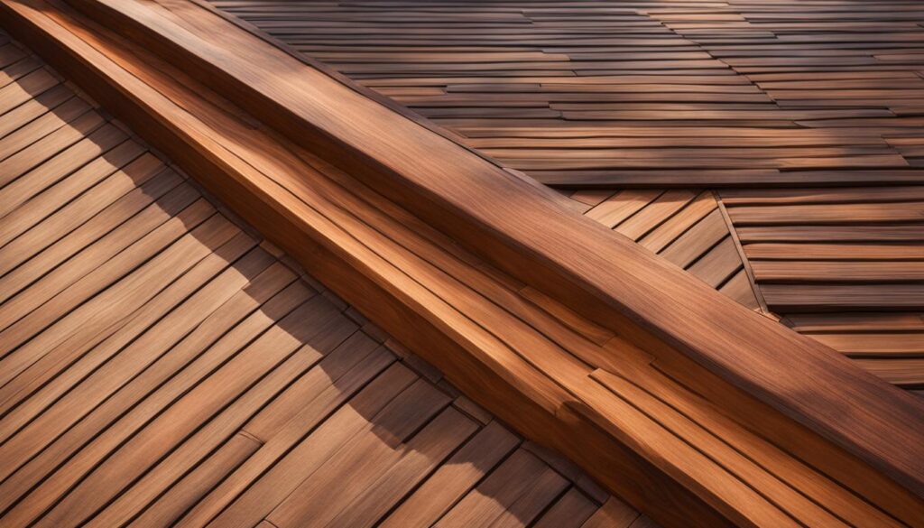 wooden roof for the terrace