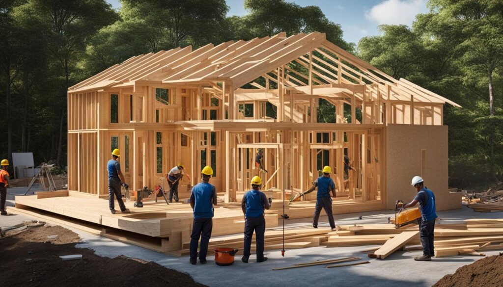 construcție casa lemn