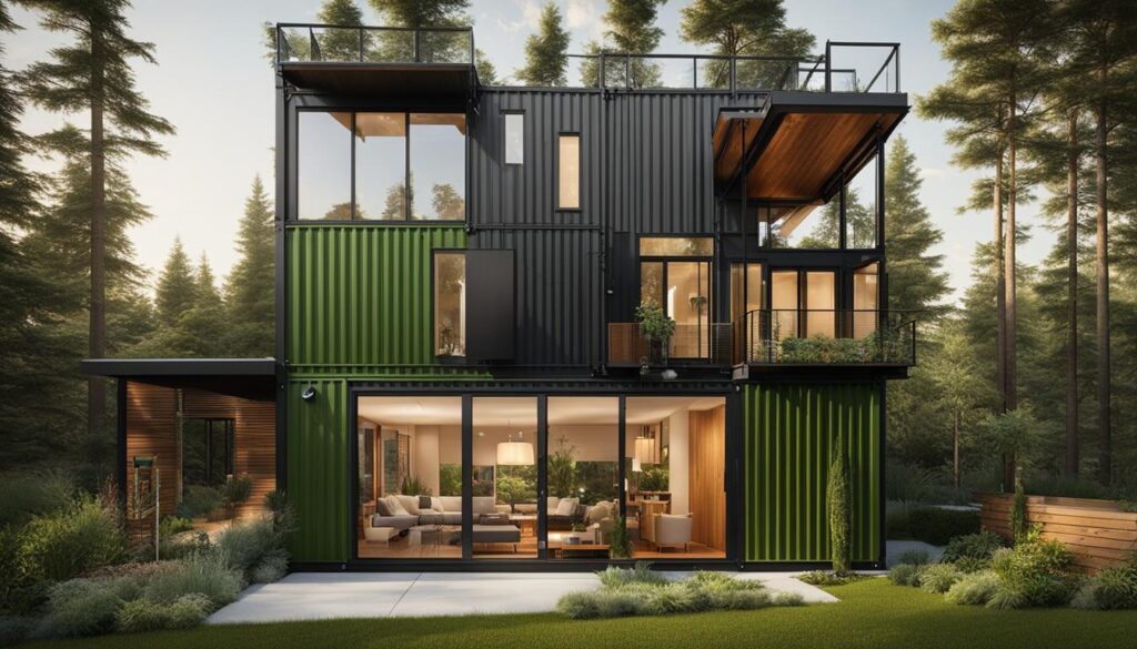 design exterior casa din containere