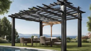 Pergola Metalica: Elegantă și Rezistentă pentru Grădină Ta desenata cu ...