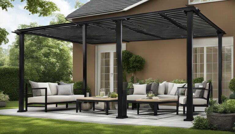 Pergola Metalica: Elegantă și Rezistentă pentru Grădină Ta desenata cu ...