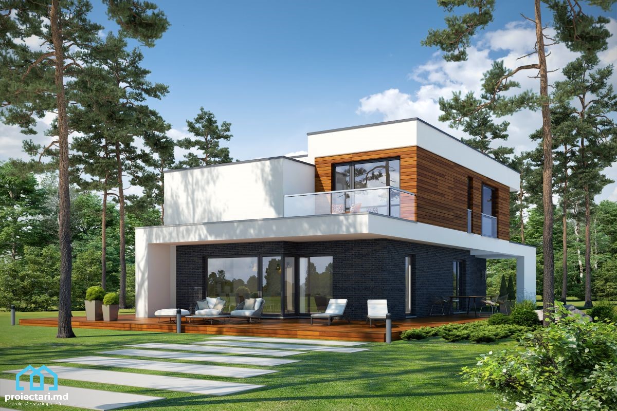 Modele proiecte de case cu etaj simple pentru casa ta - 101398