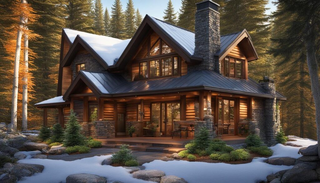 Design exterior al caselor din lemn