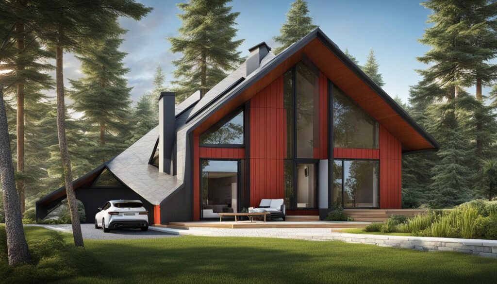 A-shaped house design