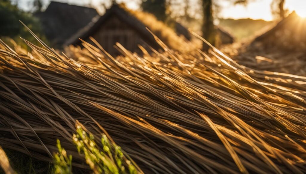 Thatched roof maintenance