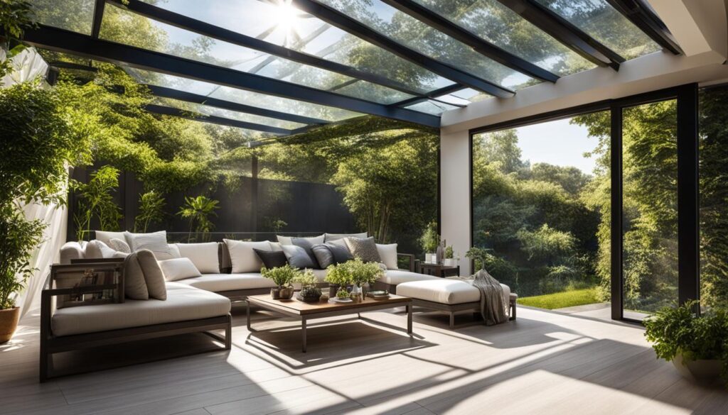 beneficii acoperis terasa transparent