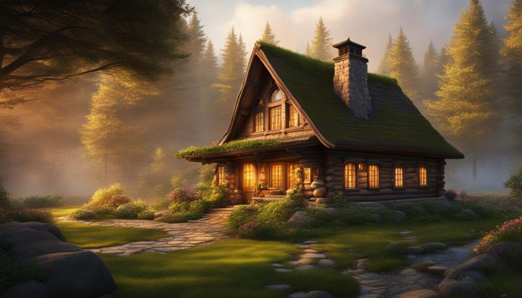 casa din lemn masiv