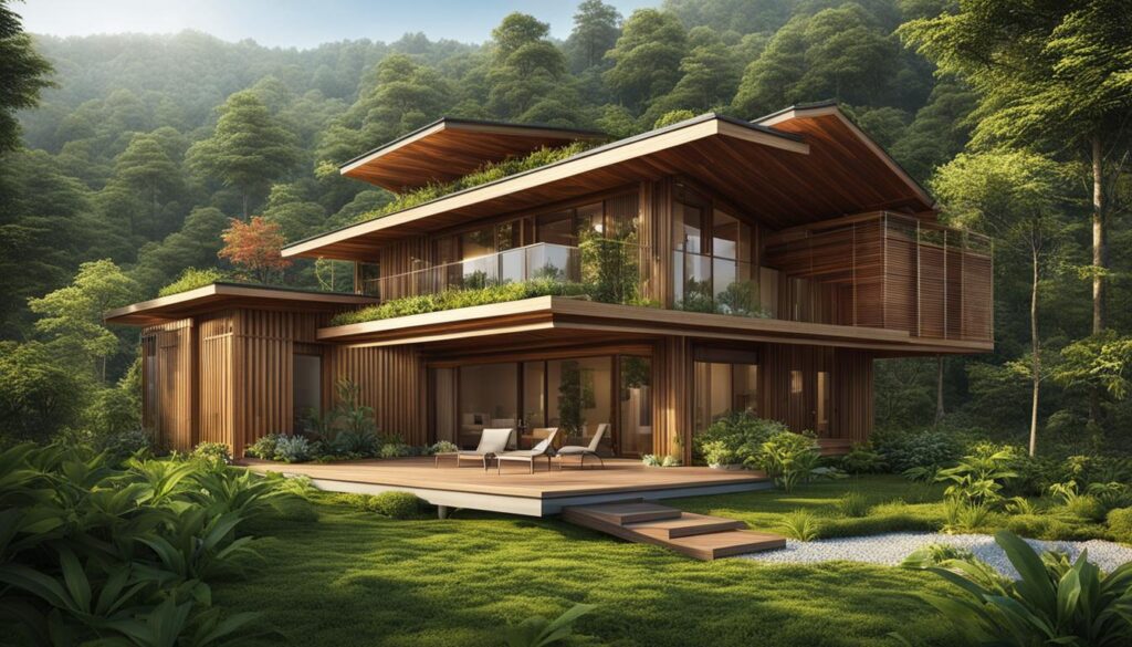ecological wooden house