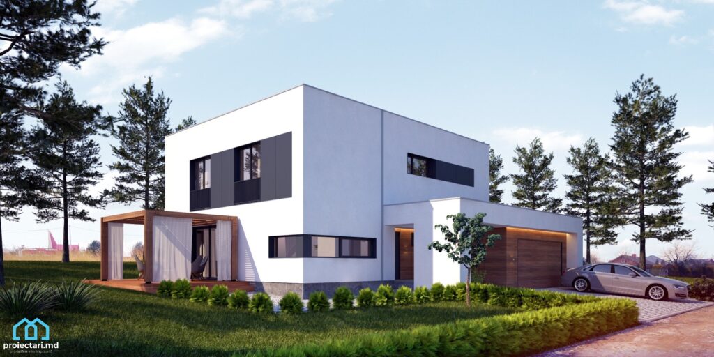 modern two-story house