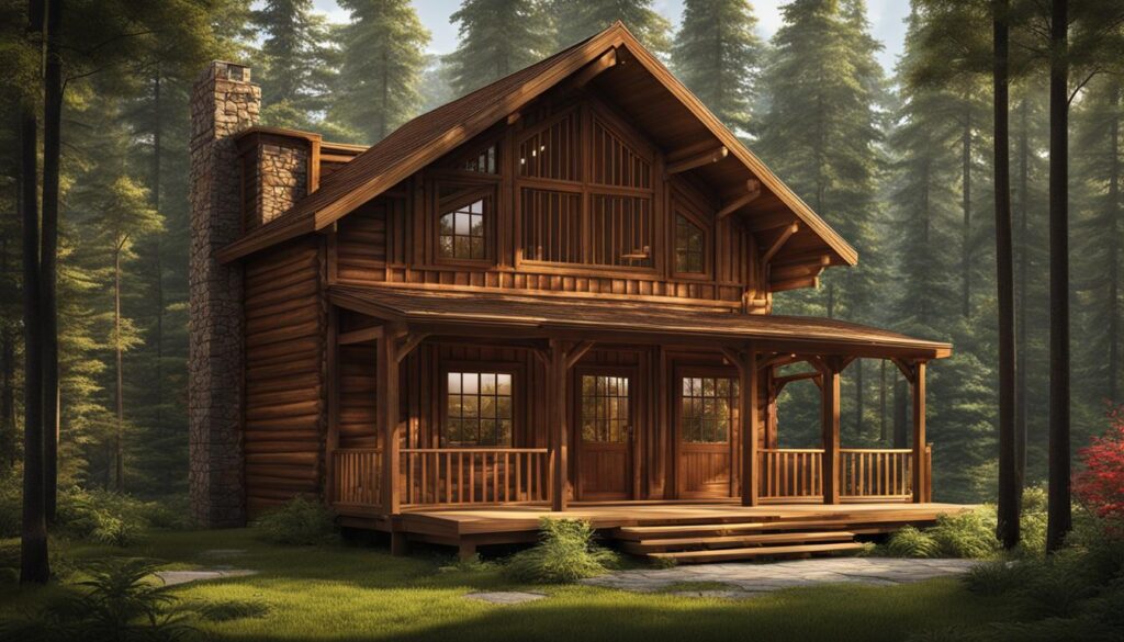 case din lemn masiv