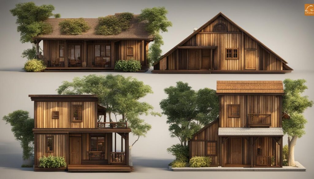 model wooden houses