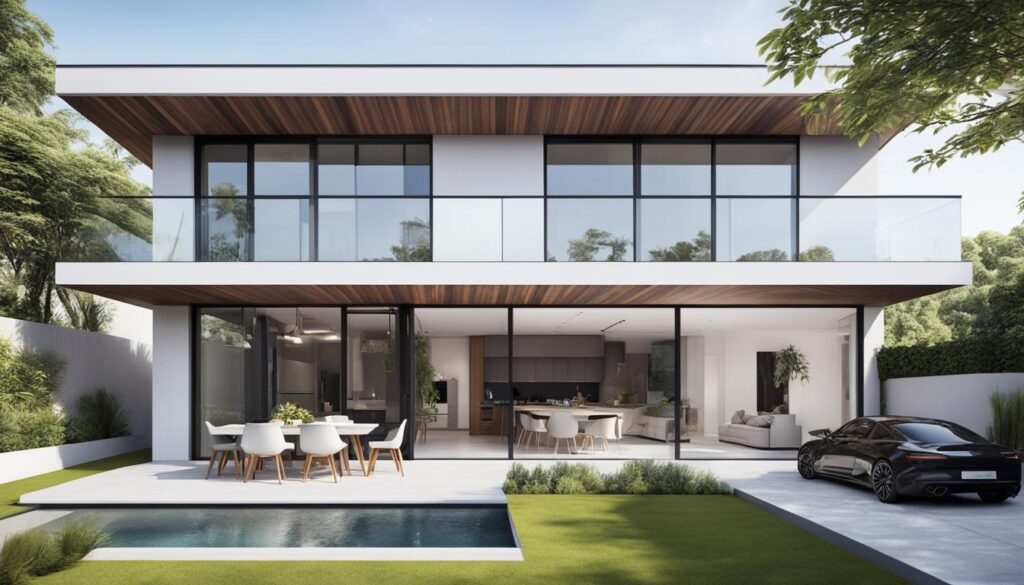 conceptul modern în proiectele de case cu 2 etaje