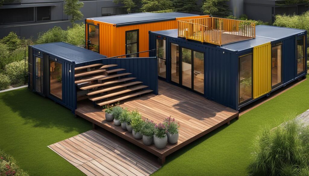 containere modulare adaptate ca locuințe