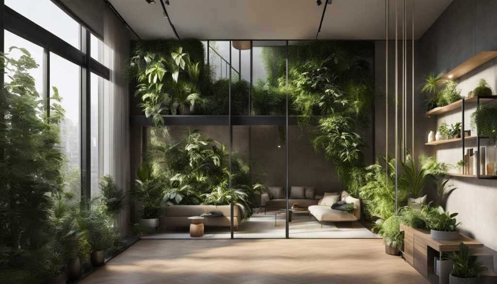 integrare plante în design interior
