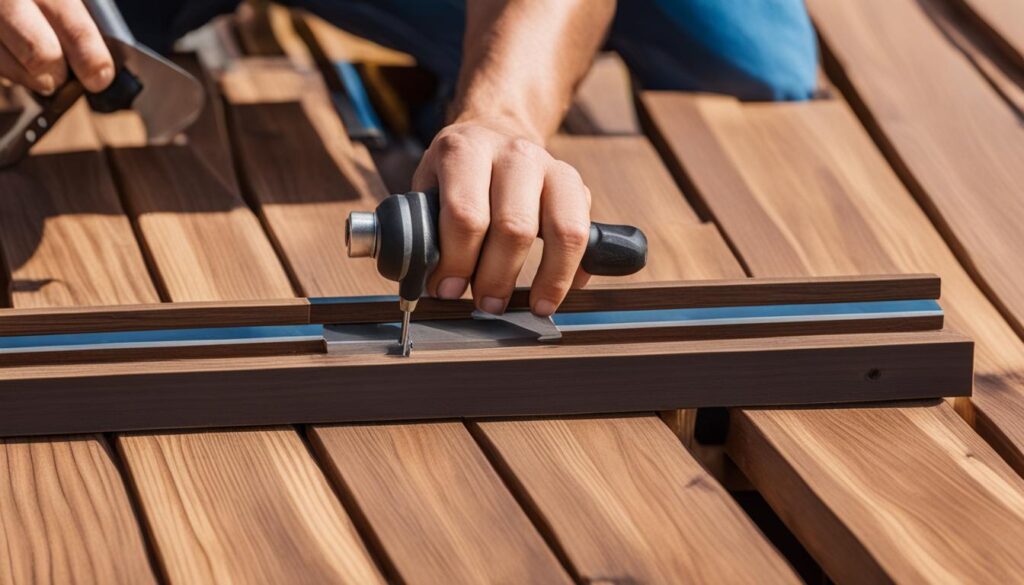 metode de montare riflaj lemn terasa