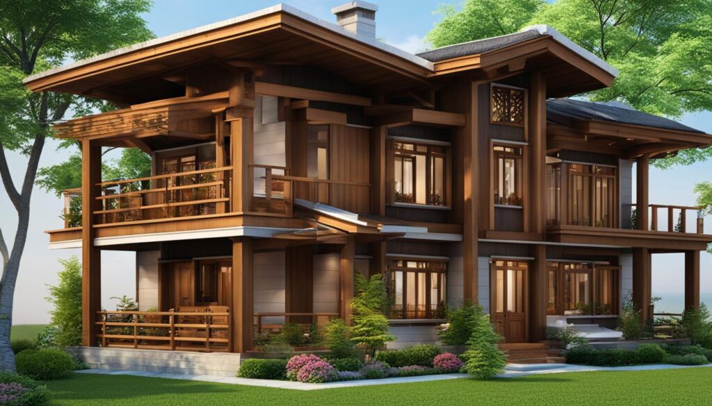 modele de case din lemn