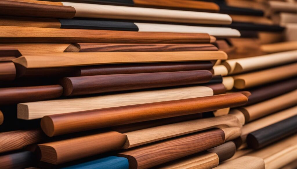 tipuri de lemn utilizate în fabricarea riflajelor