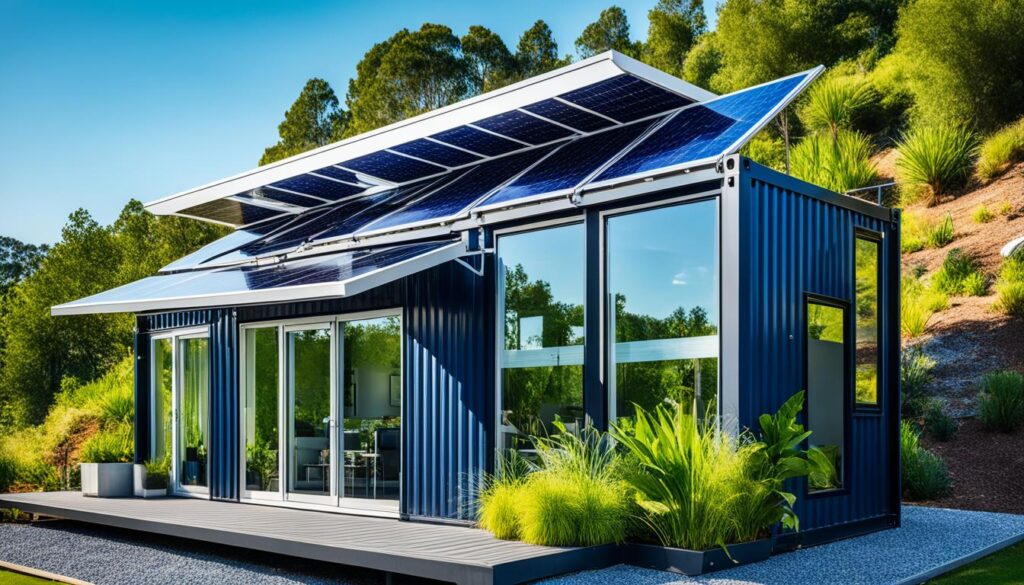 case container moderne cu sisteme de energie regenerabilă