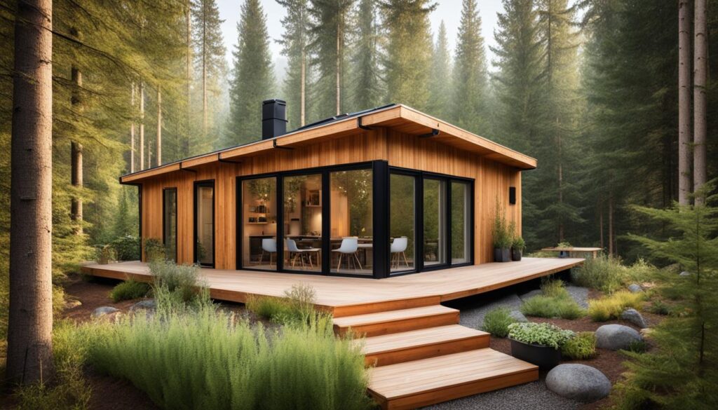 case din lemn moderne