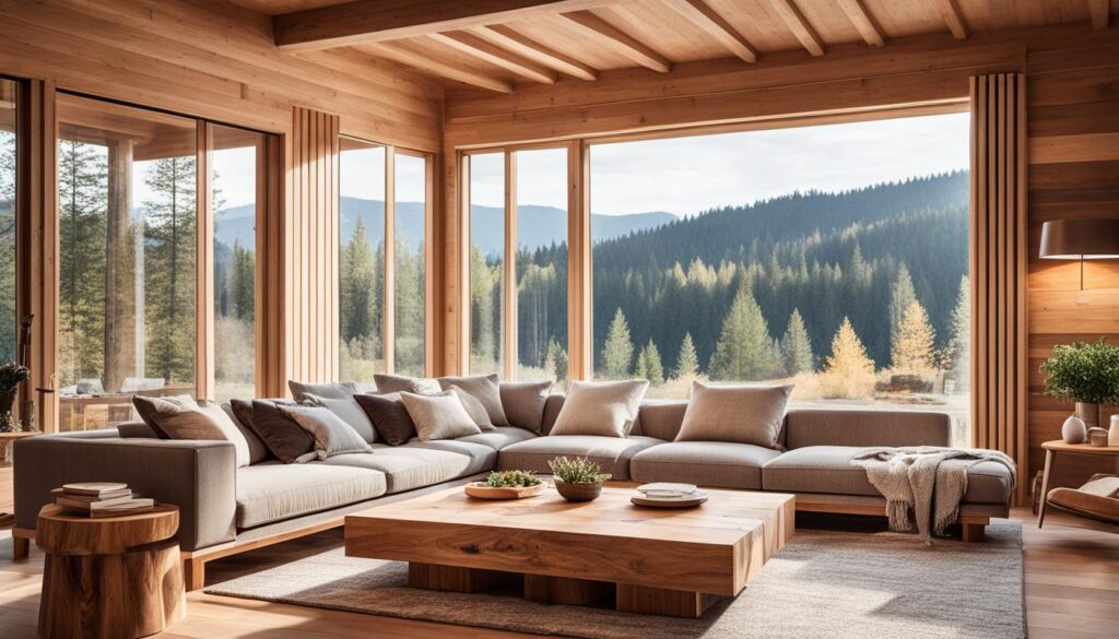 design interior casa din lemn