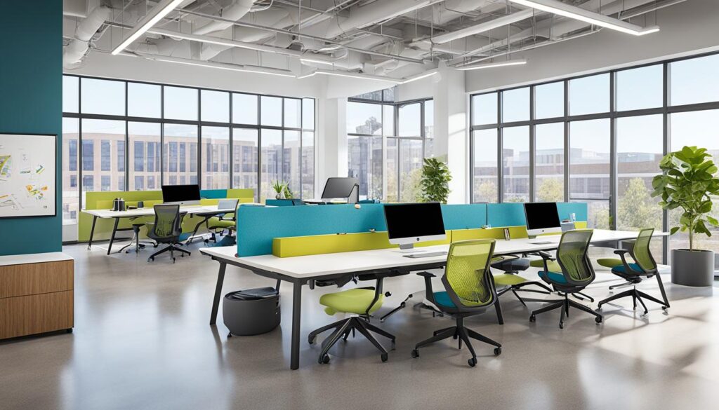 design spații de lucru flexibile