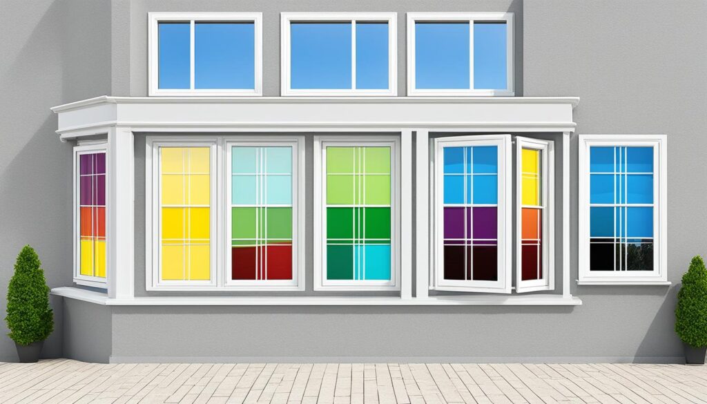 diversitate de culori pentru geamuri termopan PVC