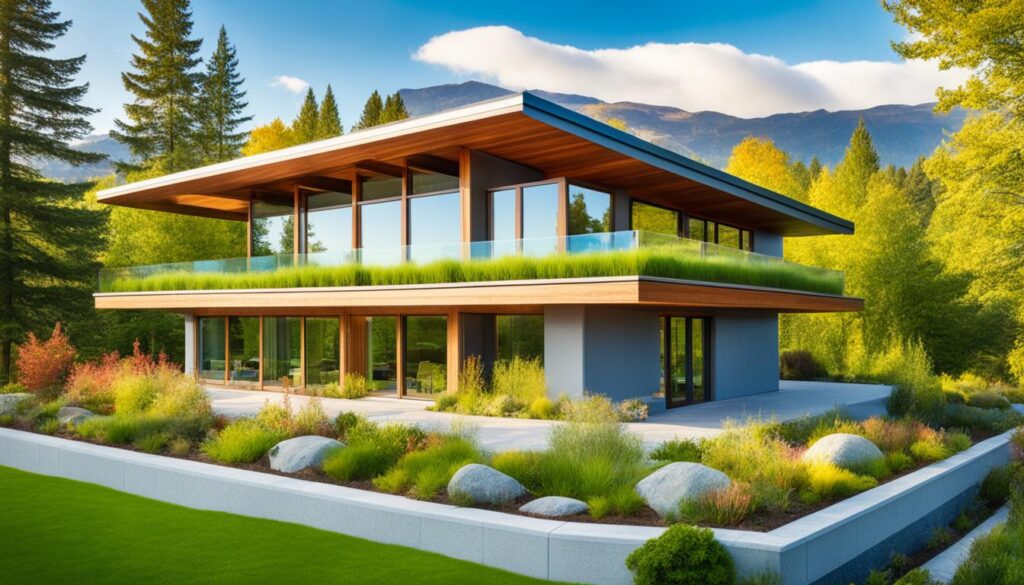 proiecte de case cu mansarda si acoperis verde