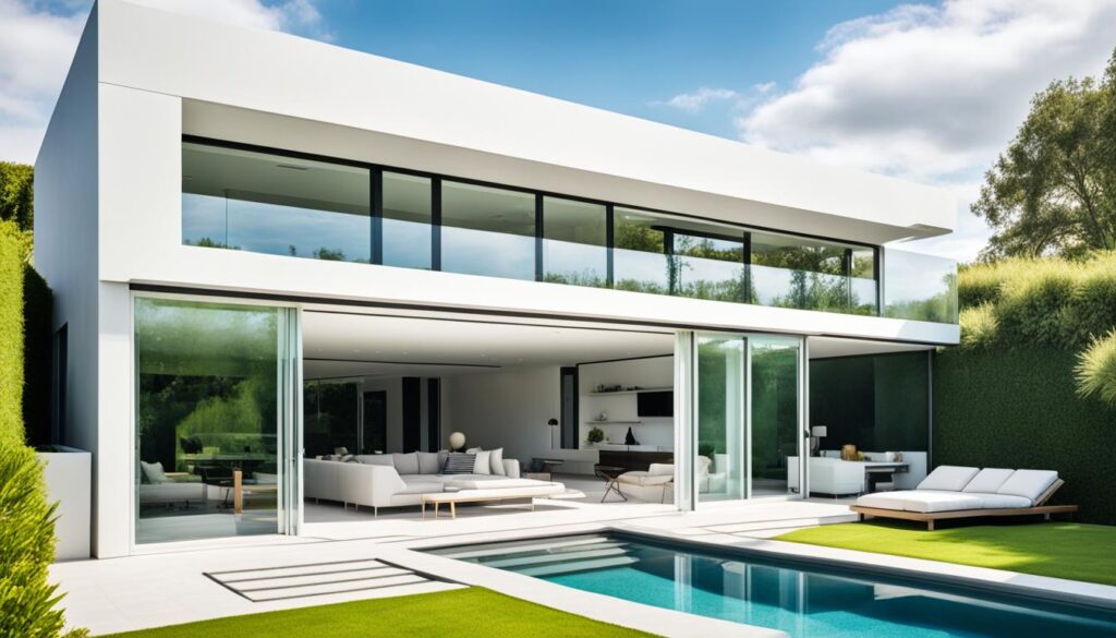 case minimaliste cu piscină