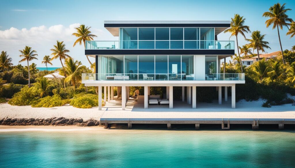 case minimaliste pe plajă