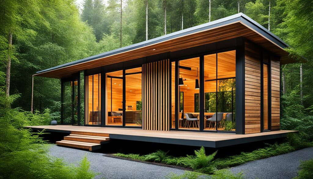 case modulare din lemn