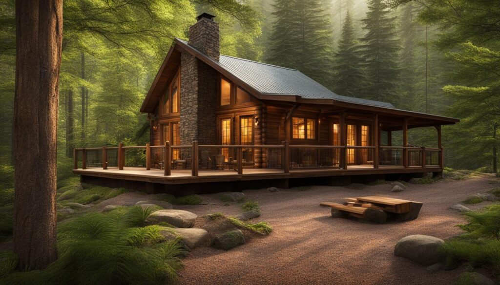cabana de lemn