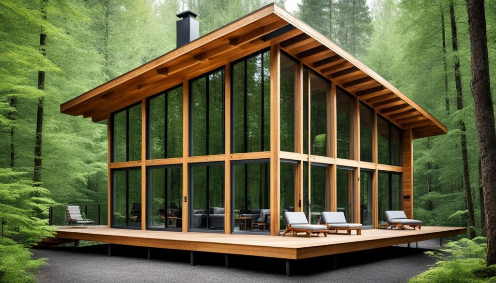 cabane moderne din lemn