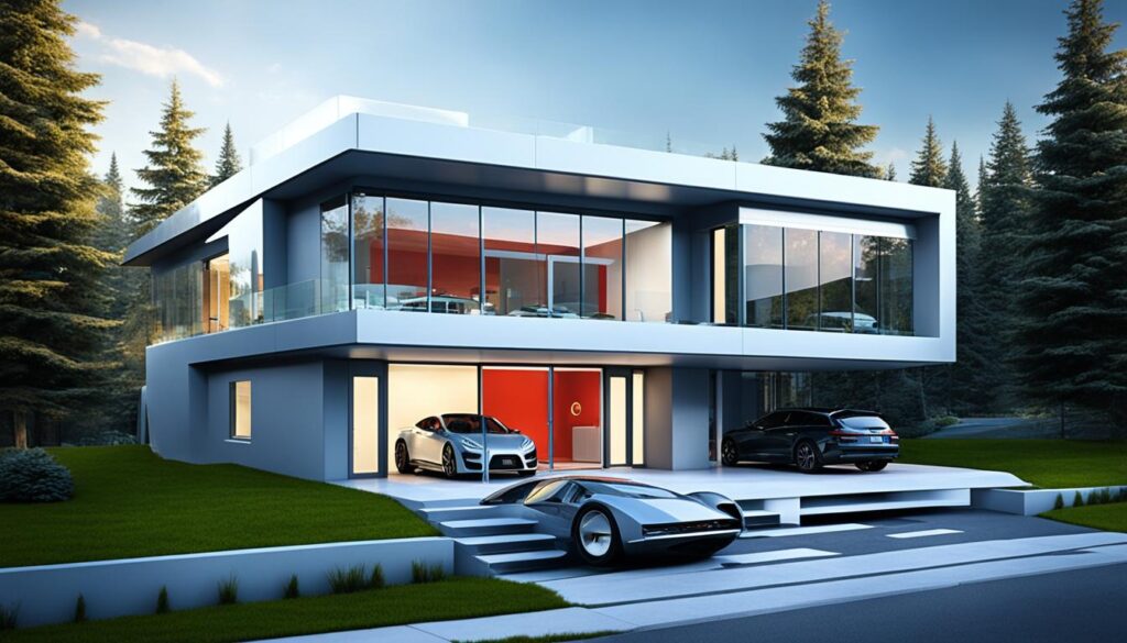 casa cu etaj si garaj futurista casa cu etaj si garaj futurista