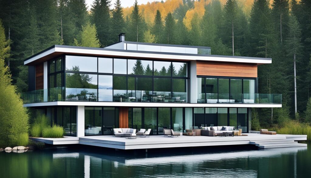 proiect casa cu etaj pe malul lacului