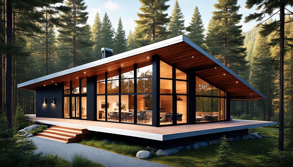 proiect casa lemn moderne