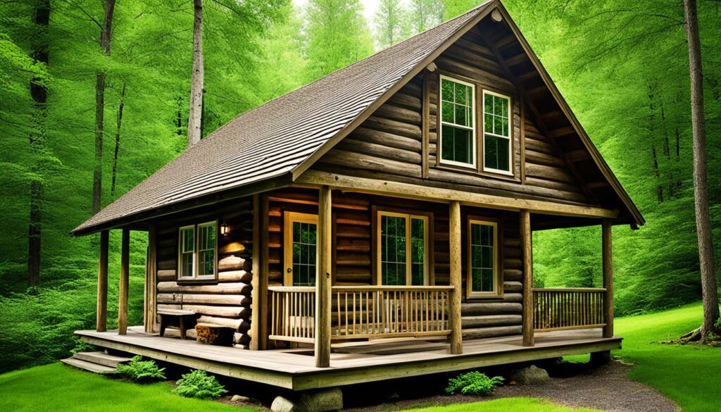 Cabana mica din lemn