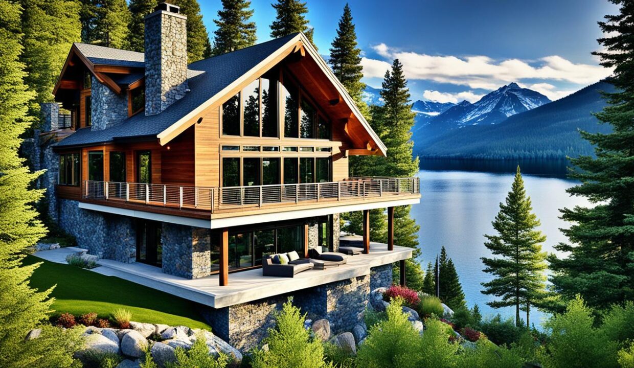 casa pe lac