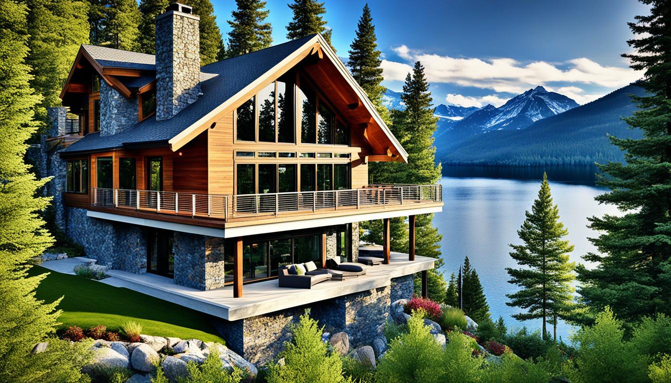 casa pe lac