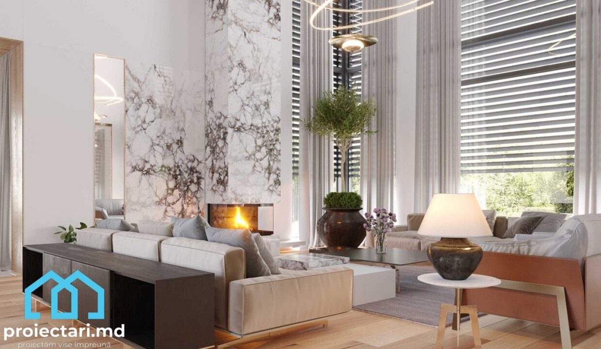 Proiect de casă cu etaj 440m² – 101911 - Proiectari.md