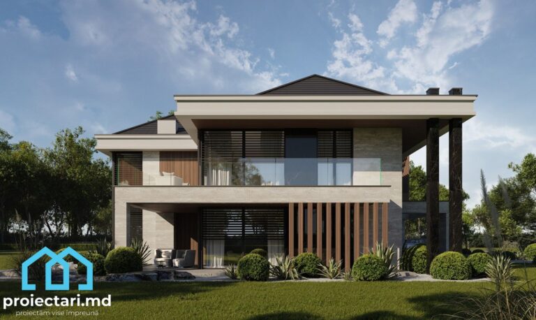 Proiect de casă cu etaj 440m² – 101911 - Proiectari.md