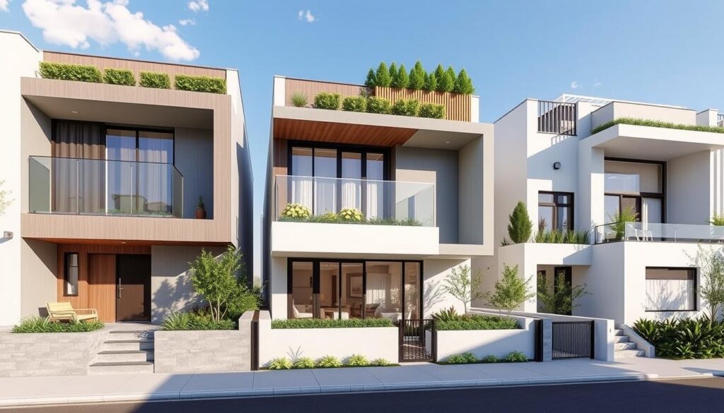 Proiecte townhouse pe terenuri înguste Proiecte townhouse pe terenuri înguste